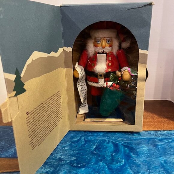 1998 Nutcracker Village Old World Jolly Santa Nutcracker with List Toys - Picture 2 of 13